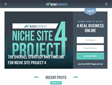 Tablet Screenshot of nichepursuits.com